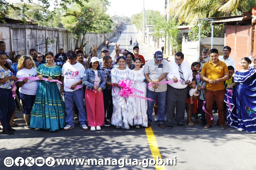 Inauguran Proyecto Vial En El Barrio Jorge Salazar Radio Nicaragua