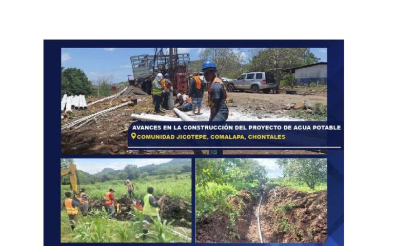 Gobierno de Nicaragua construye sistema de agua potable en Comalapa