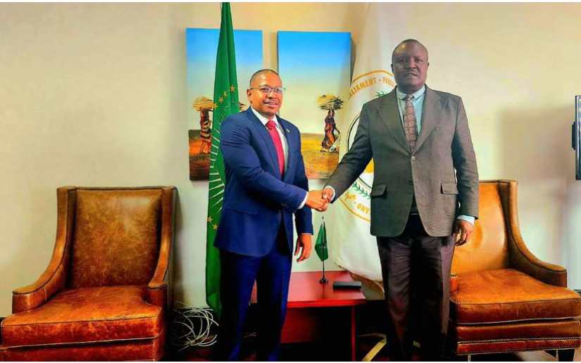 Misión Diplomática de Nicaragua en Sudáfrica en encuentro con Presidente del Parlamento Pan Africano