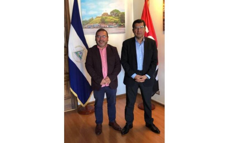 Embajada de Nicaragua en Chile recibe la visita del compañero Boris Barrera Moreno