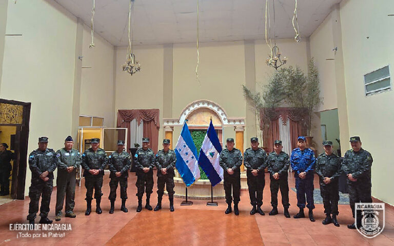 Reunión de trabajo entre el Ejército de Nicaragua y las Fuerzas Armadas de Honduras