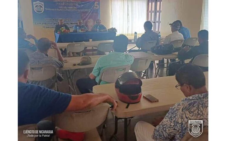 Cuarto Comando Militar Regional en reunión con ganaderos del departamento de Rivas