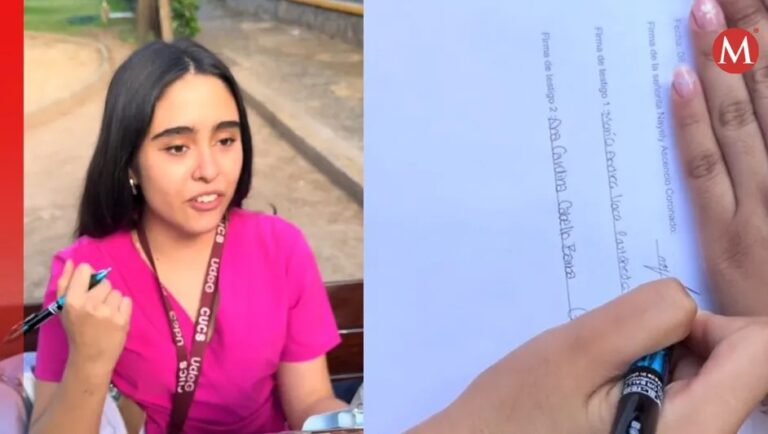 Mujer firma contrato para nunca volver a buscar a su ex