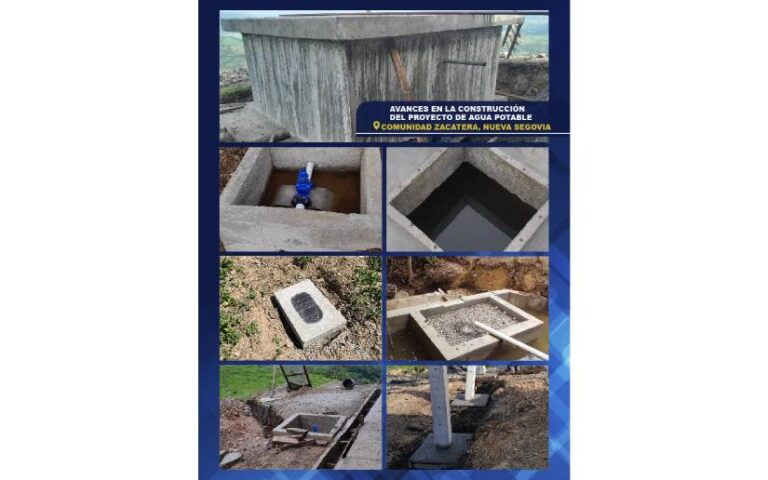 Sistema de agua potable mejorará la vida de las familias en la Comunidad Zacatera, Wiwilí