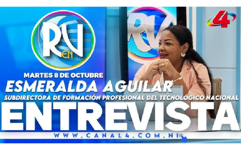 Entrevista a la Compañera Esmeralda Aguilar, Subdirectora de Formación Profesional del Inatec