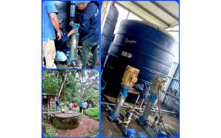Enacal rehabilita sistema de agua en la comunidad de San Jerónimo, Teustepe