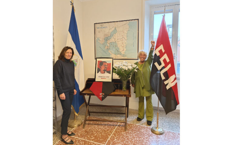 Rinden tributo al Comandante Carlos Fonseca en la Embajada de Nicaragua en Italia 