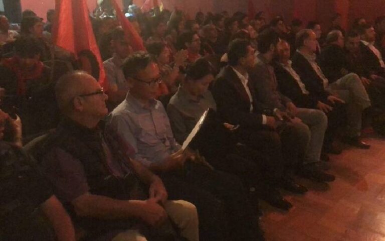 Representación de Nicaragua presente en el 45 aniversario Partido Comunista Chileno