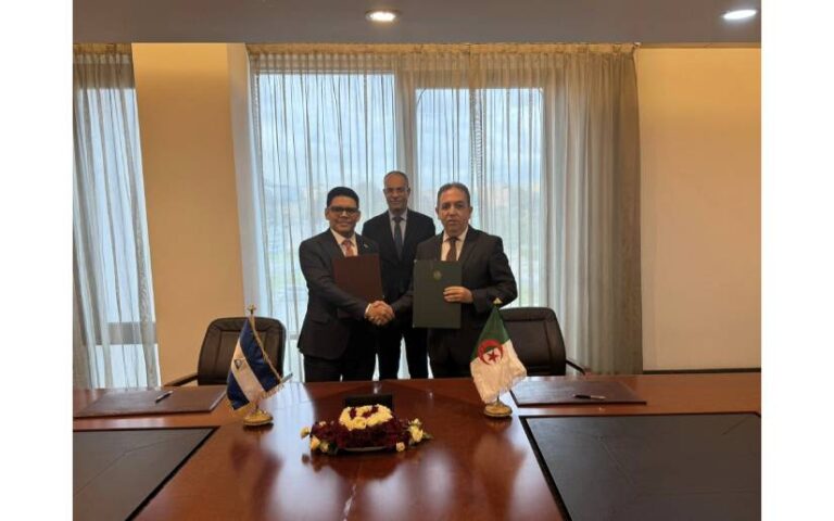Memorando de entendimiento impulsa la cooperación entre Nicaragua y Argelia