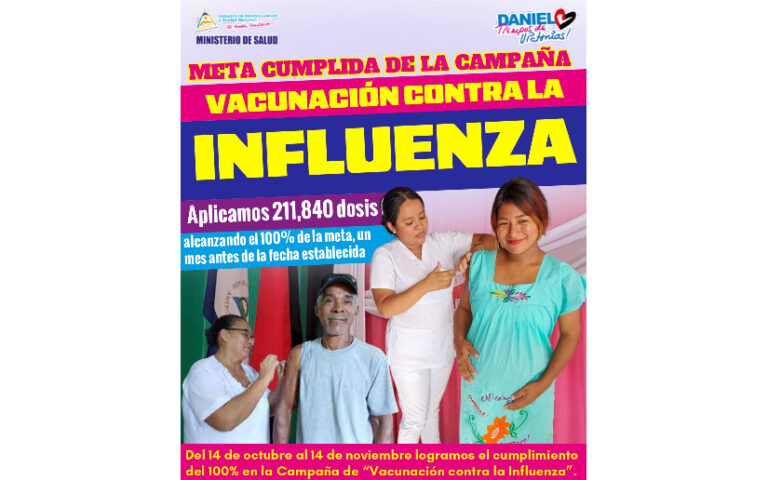 Cierre victorioso de la Segunda Campaña Nacional de Vacunación contra la Influenza 2024 