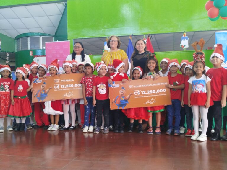 Lotería Nacional entrega 25 millones de córdobas a IND y Mifam