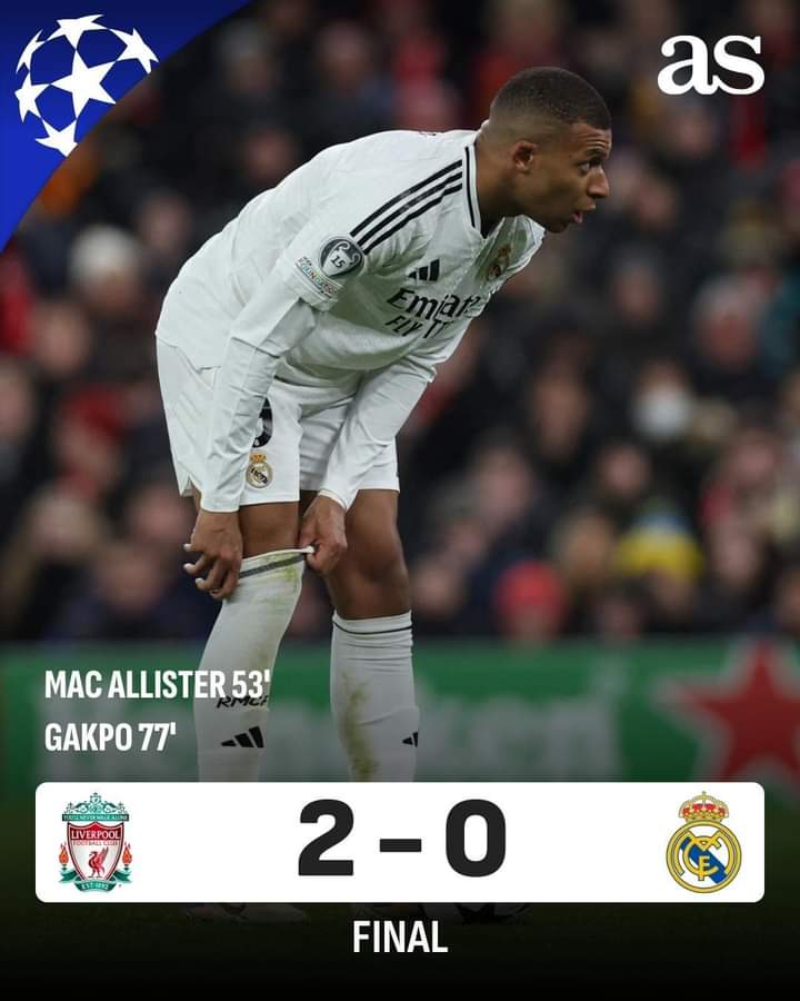 El Liverpool amarga al Madrid en la Champions