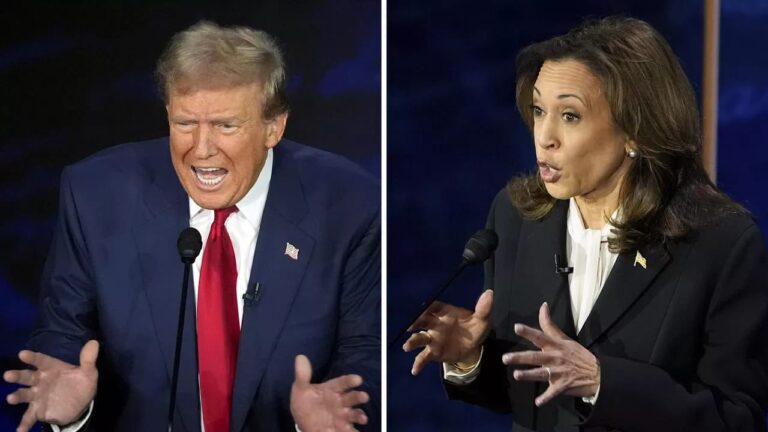 Trump adelanta a su rival Kamala Harris