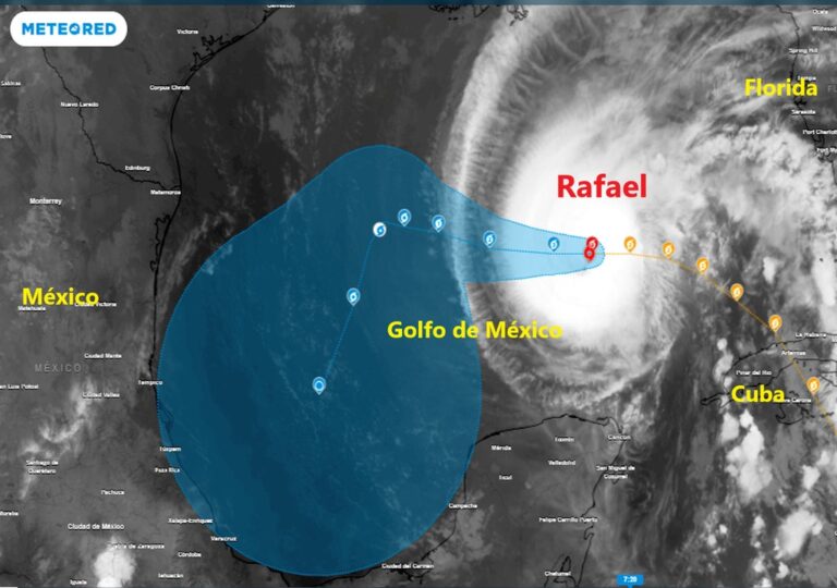 Huracán Rafael presenta trayectoria “muy rara”