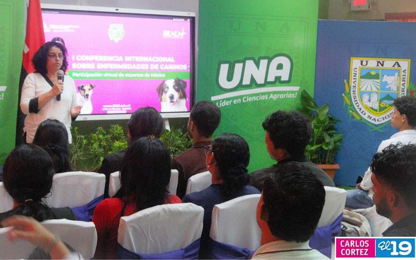 Universidad Nacional Agraria (UNA), llevo a cabo la primera Conferencia Internacional sobre Enfermedades de Caninos.