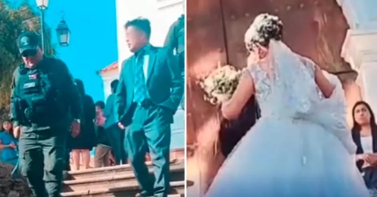 Detienen a novio en su boda por no pagar pensión a sus hijos