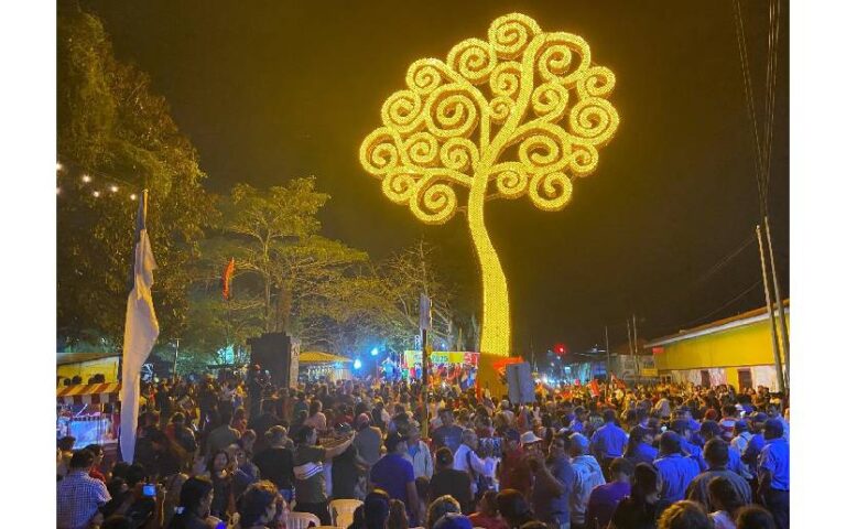 Jinotega es iluminada por un Árbol de la Vida