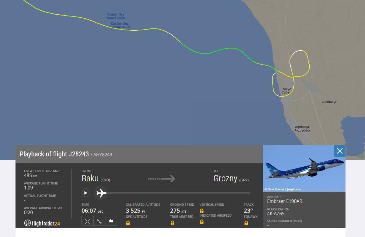 Avión de Azerbaijan Airlines deja 28 sobrevivientes
