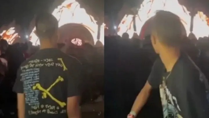 Llena latas con orina para lanzarlas en un festival