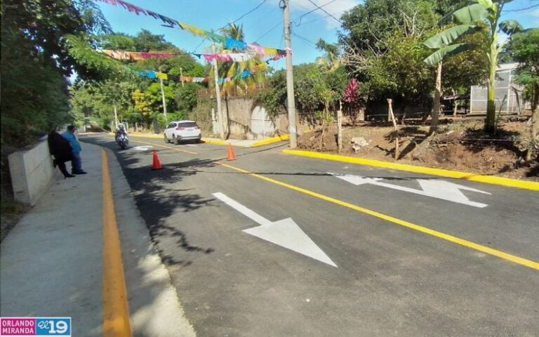 Inauguran mejoramiento vial en comarca Gracias a Dios