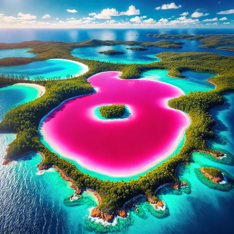 Misterioso Lago Rosa en Australia: Un Fenómeno Natural Único