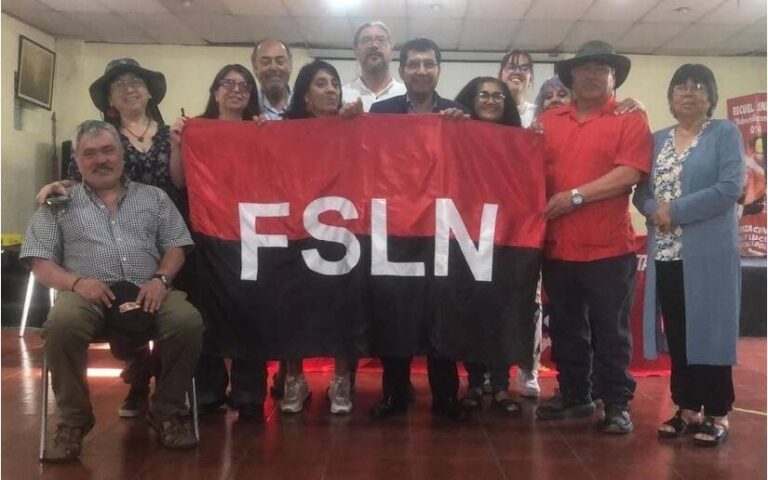 Encuentro de solidaridad entre la Brigada Gabriela Mistral y la Embajada de Nicaragua