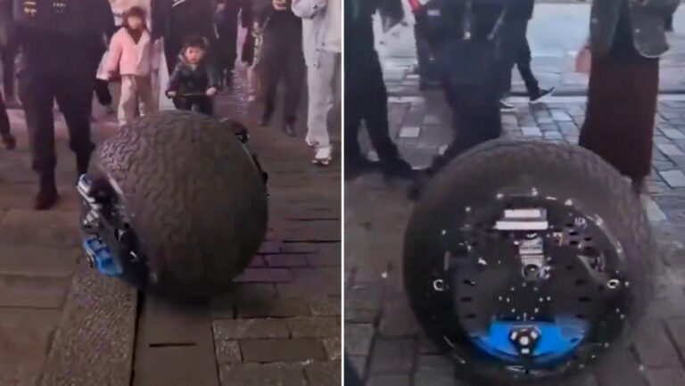 Robot policía patrulla calles de China