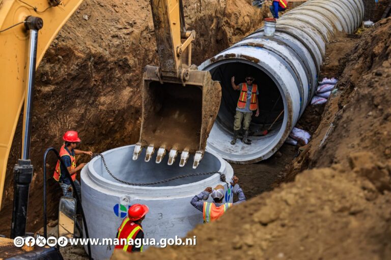 Alcaldía de Managua ejecuta obras de mitigación en el distrito V