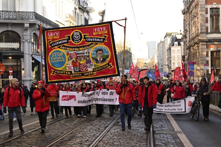 Realizan huelga en Bélgica contra medidas de austeridad