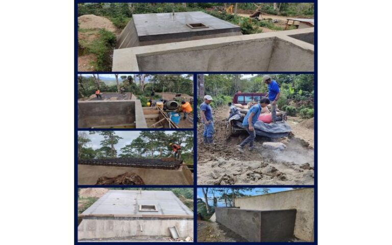 Enacal trabaja en la construcción del sistema de agua potable en la comunidad Naranjo Norte de Telpaneca