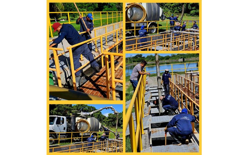 Enacal realiza mantenimiento al sistema de saneamiento Granada