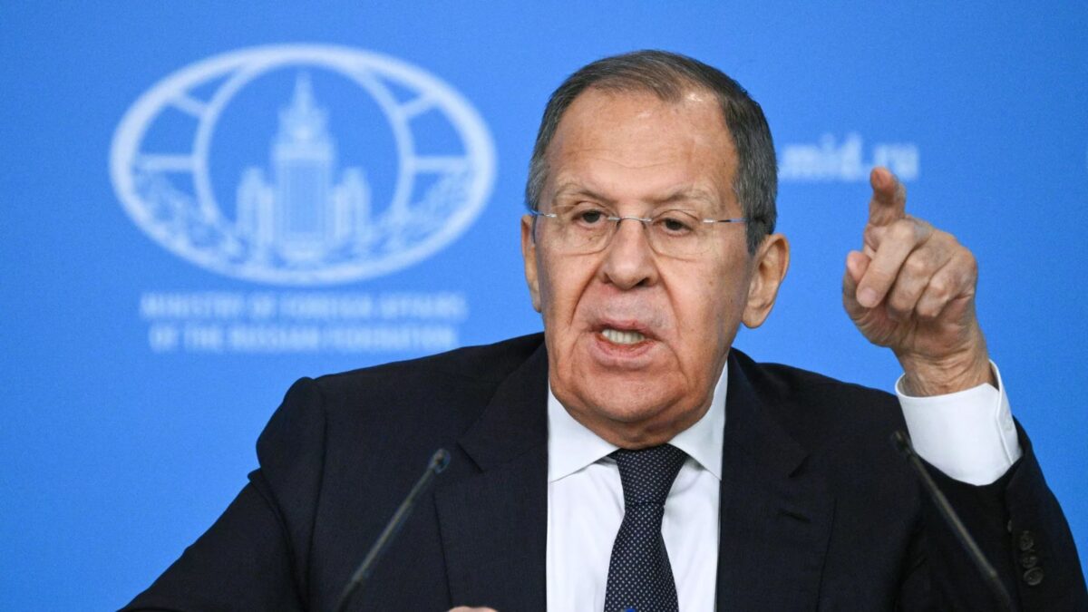 Ministro de Exteriores de Rusia, Serguéi Lavrov.