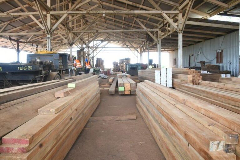 Marena visita empresa que procesa madera extraída de ríos