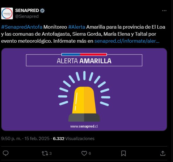 Desborde de ríos en Antofagasta provoca evacuación de familias