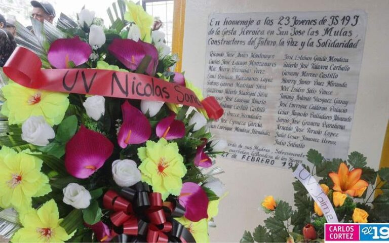 Nicaragua rinde homenaje a los Héroes de San José de las Mulas