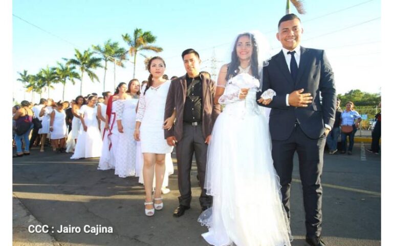 Más de mil 200 bodas en Nicaragua se celebrarán en el Día del Amor y la Amistad
