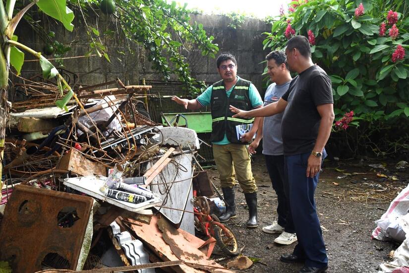 Marena apoya reciclaje con visita al centro de acopio 'Castillo' en El Rama