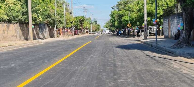 Alcaldía de Managua inaugura calle en El Triunfo