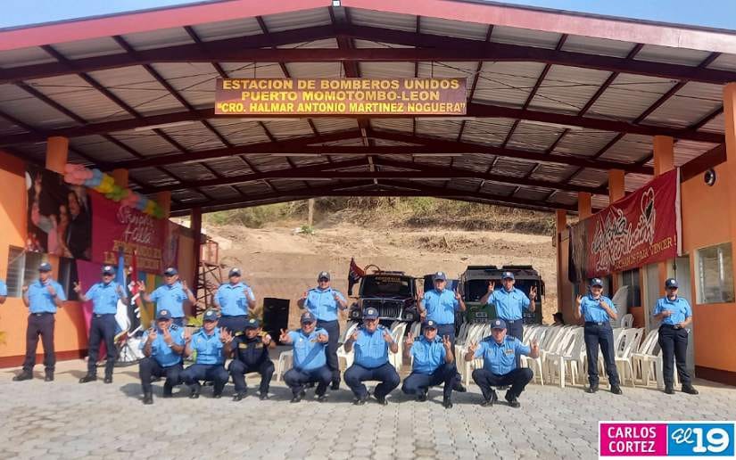 Comunidad de Puerto Momotombo inaugura Estación de Bomberos