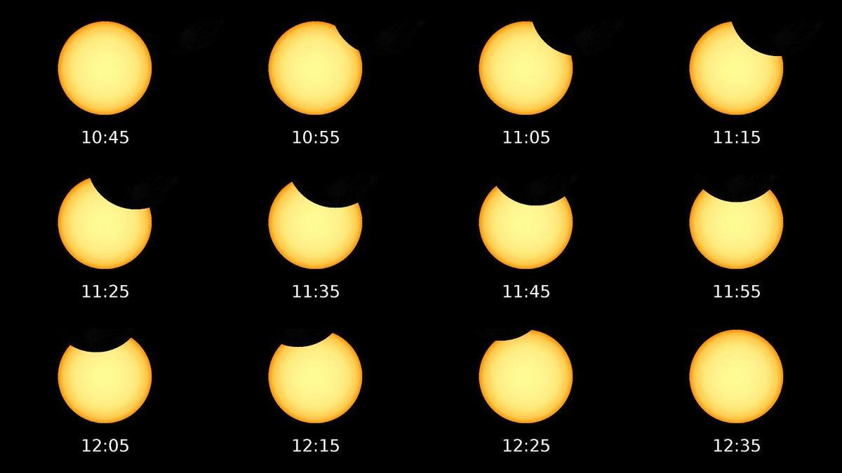 En varias ciudades de Estados Unidos y Canadá, el fenómeno coincidirá con el amanecer, creando un impresionante efecto óptico conocido como “doble amanecer”.