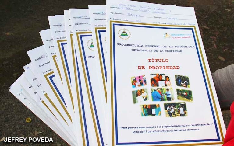 Más de 700 mil títulos de propiedad ha entregado el Gobierno de Nicaragua
