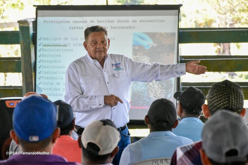 Encuentro con Productores y Productoras de Puerto Príncipe, en Nueva Guinea, Región Autónoma de la Costa Caribe Sur.
