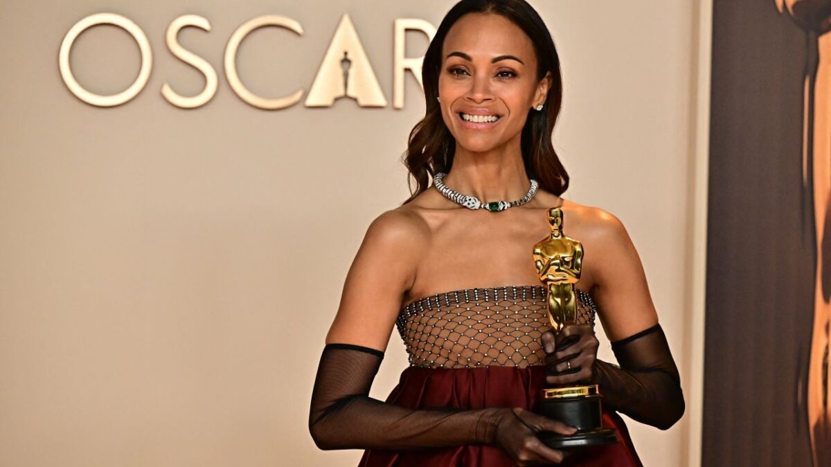 Zoe Saldaña ganadora de los premios Oscar