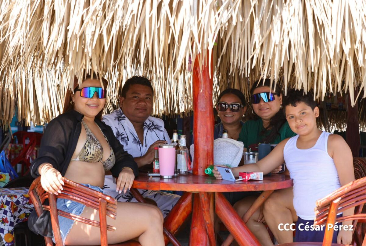 En Semana Santa, las familias disfrutan de la paz que se vive en Nicaragua
