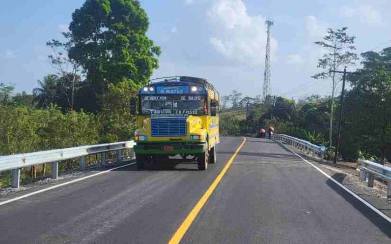 Gobierno Sandinista finaliza tercer tramo de la Carretera El Rama–El Tortuguero