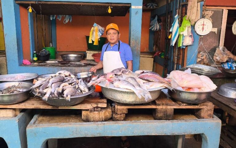 Mercados abastecidos de mariscos ante la Semana Santa en Nicaragua