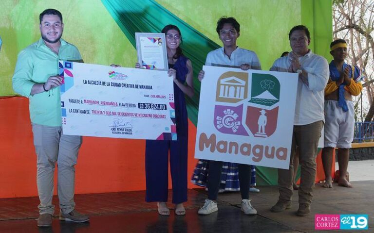 Premian a ganadores de “Ideas Creativas” en Managua