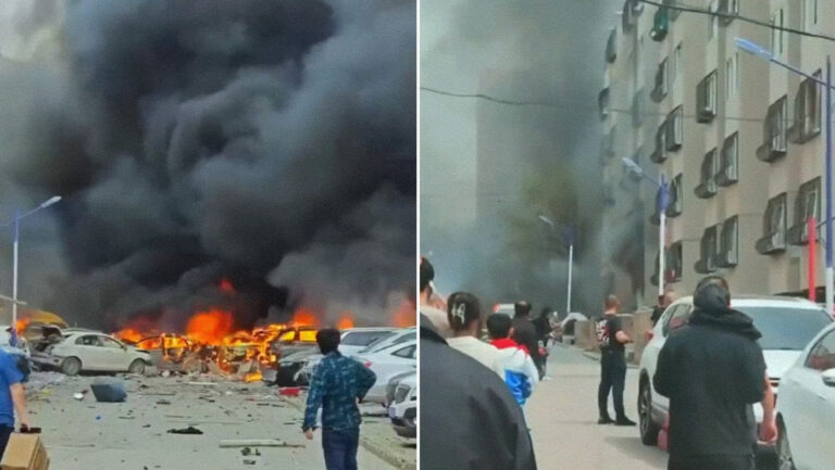 Reportan explosión en un edificio en China