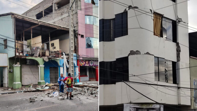 Se registra fuerte terremoto en Ecuador