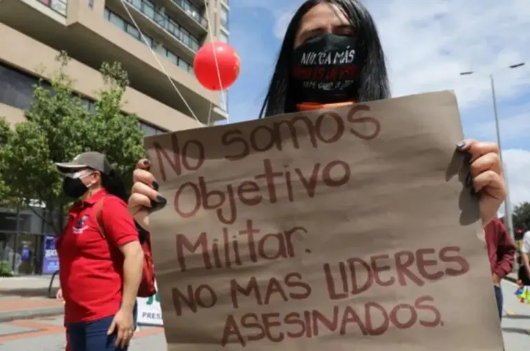 Asesinan a otro líder social en Colombia